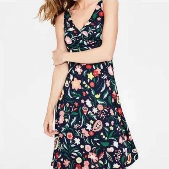 Boden Floral Midi Dress - Multicolor - Picture 1 of 10